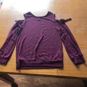 Amy byer long sleeve sweater maroon girls 14